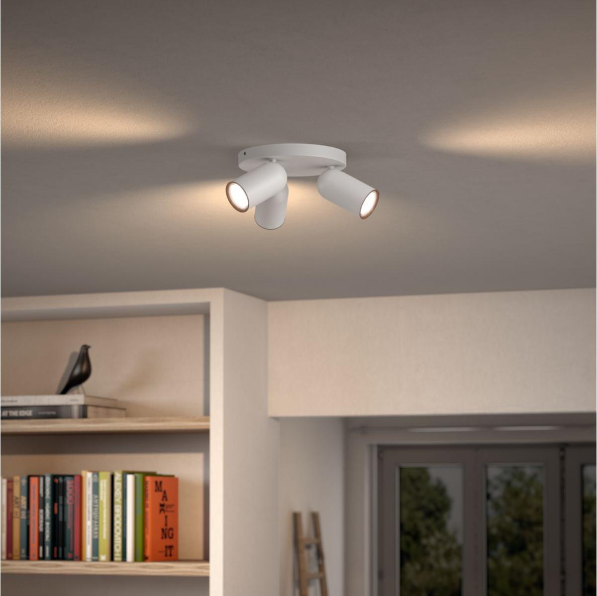 Pongee svietidlo bodové GU10 3x10W so zdrojom biela