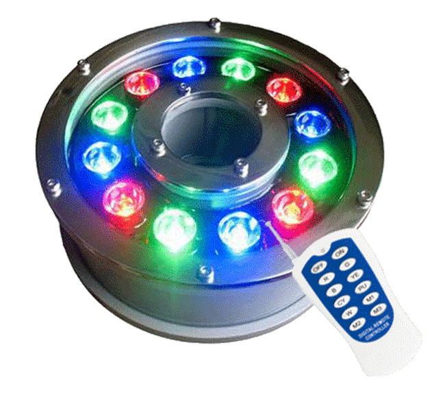 LED fontánové svetlo RGB PAR56 18W 24V DMX