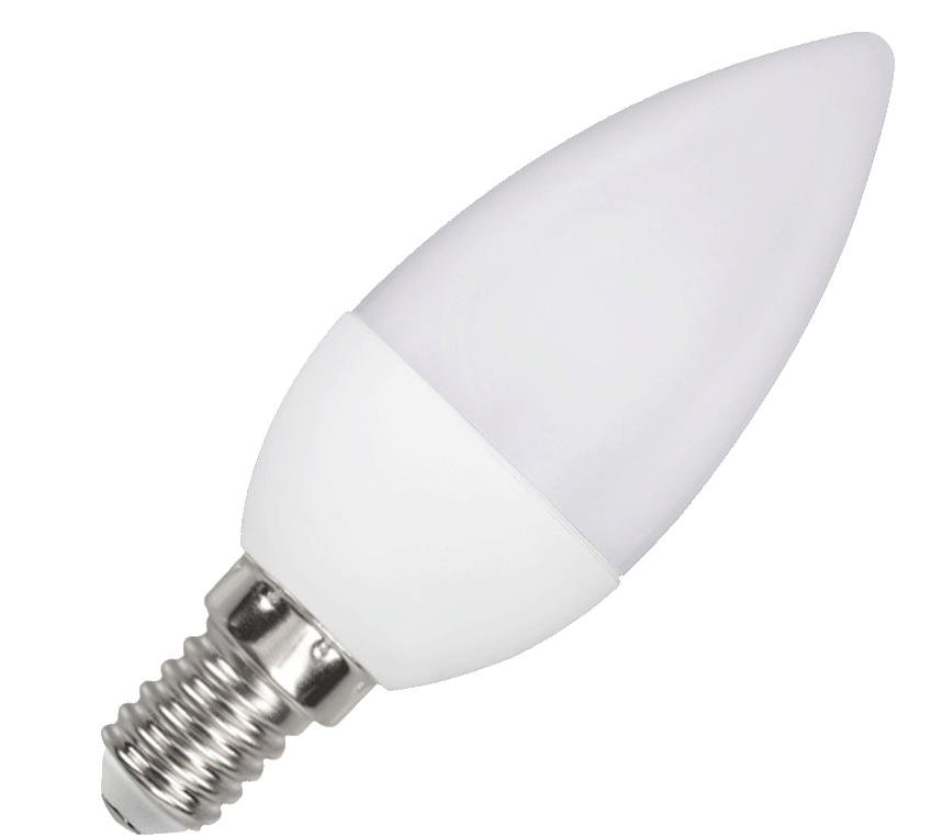 LED žiarovka E14 SVC37 5W sviečka studená biela