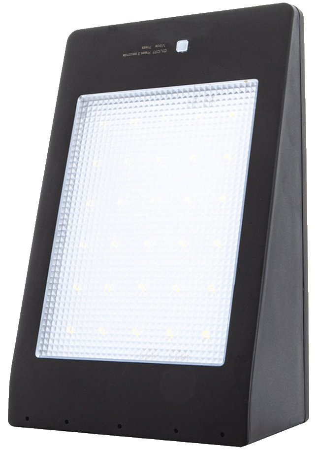 LED solárne svietidlo MURO čierne teplá biela