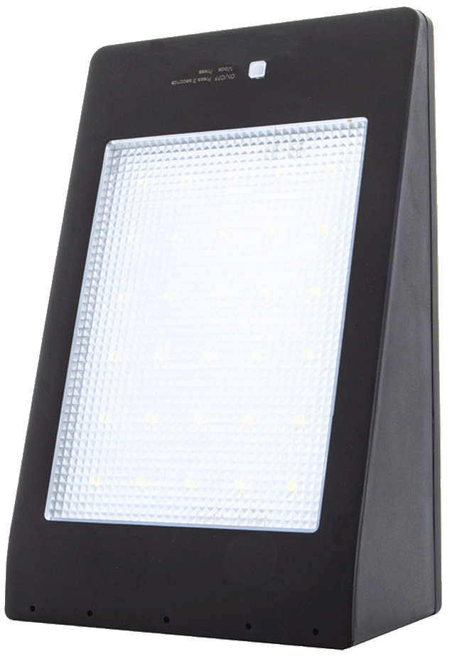 LED solárne svietidlo MURO čierne neutrálna biela