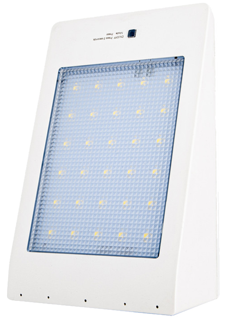 LED solárne svietidlo MURO biele teplá biela