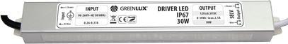 LED zdroj 12V 30W IP67 vodeodolný