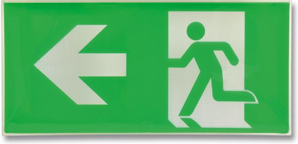 Plastová etiketa EXIT k 48 vľavo