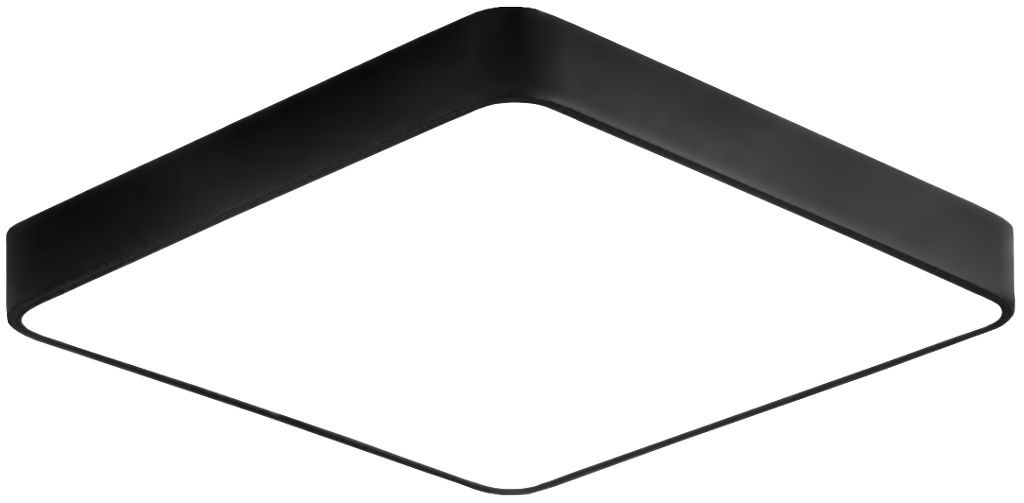 Černý designový LED panel 400 x 400mm 24W denní bílá