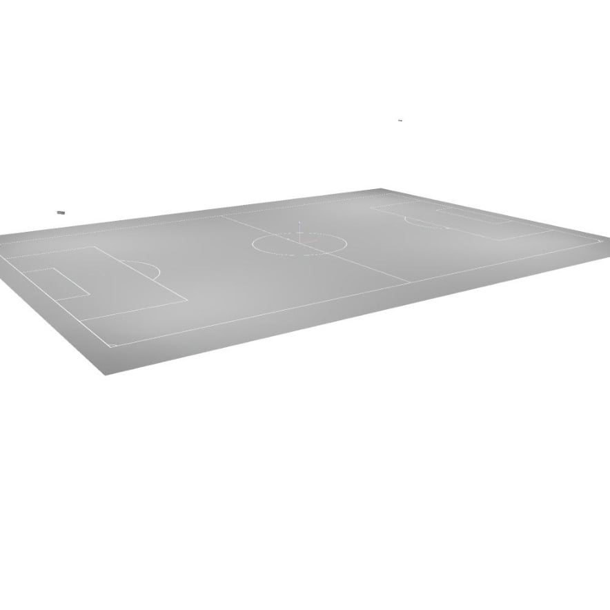 3D-Visualisierung der Fußballplatzbeleuchtung