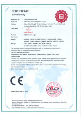 Certifikát CE / LVD