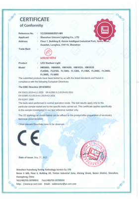 Certifikát EMC