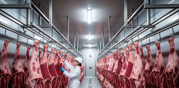 Tiefkühllager mit LED-Leuchten