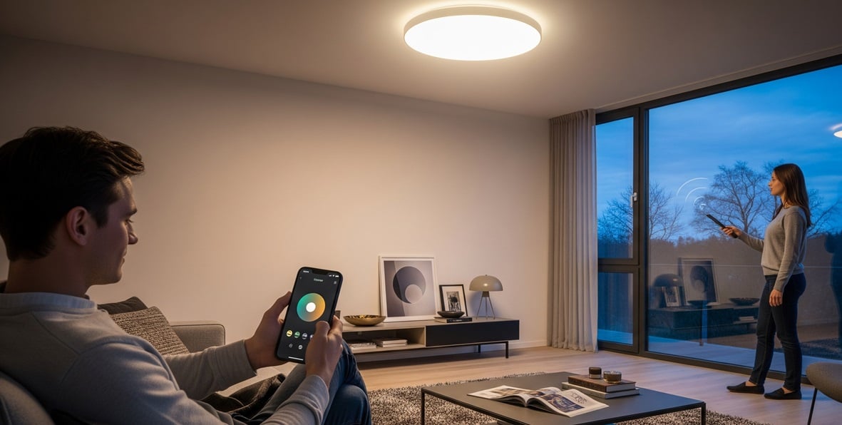 Smarte LED-Beleuchtung mit App-Steuerung (Symbolbild)