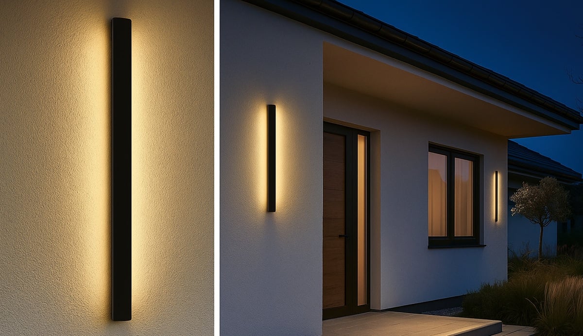 Montage einer linearen LED-Wandleuchte