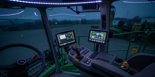Fahrzeuginnenraum mit LED-Beleuchtung