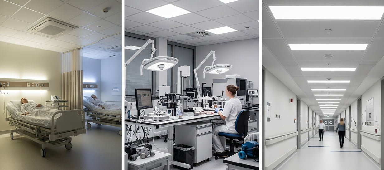 Krankenhaus mit LED-Beleuchtung