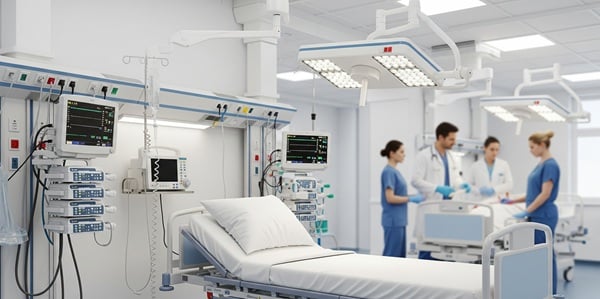 Notaufnahme mit heller LED-Beleuchtung