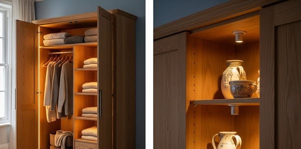 Schrank mit LED-Innenbeleuchtung