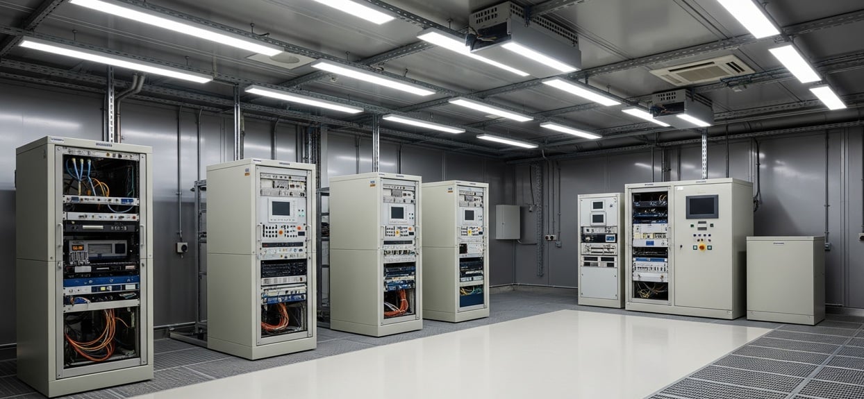 Technikraum mit LED-Beleuchtung
