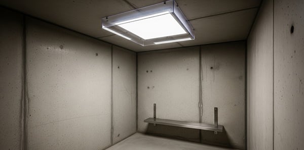 Gewahrsamsraum mit LED-Beleuchtung