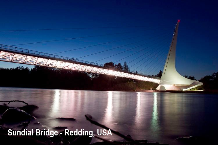 Sundial Bridge - Redding, USA-led (1)