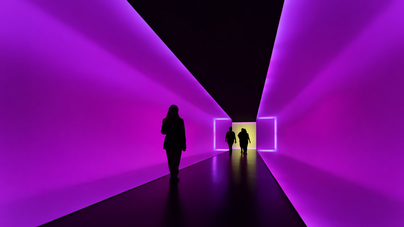 Turrell light tunnel