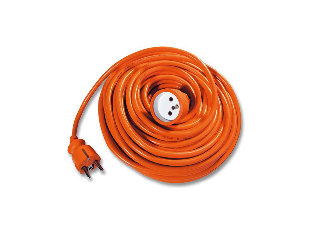 Prodlužovací kabel-spojka 20m oranžový 3x1,0mm
