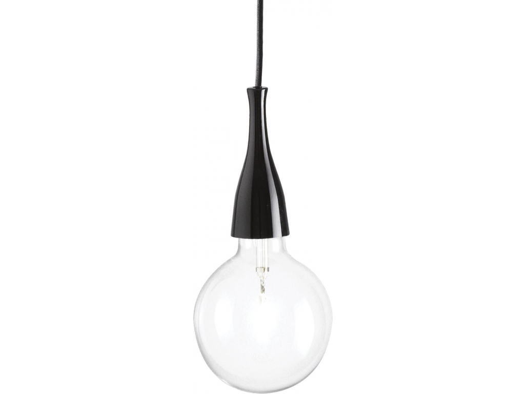Ideal lux LED minimal nero závěsné svítidlo 5W 009407