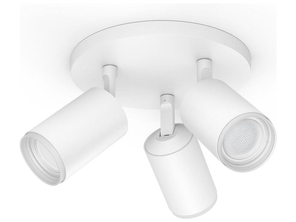Hue Fugato Bluetooth svítidlo stropní bodove 3x5,7W 3x350lm 2000-6500K, bílá