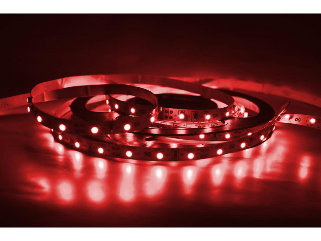 LED pásek zalitý 9,6W/m červená 12V