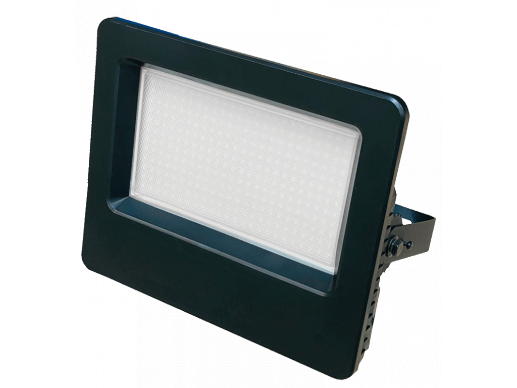 Černý LED reflektor FB 100W teplá bílá