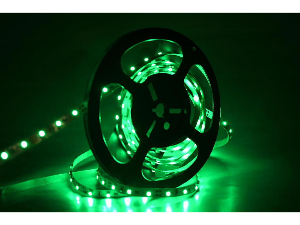 LED pásek zalitý 9,6W/m zelená 12V
