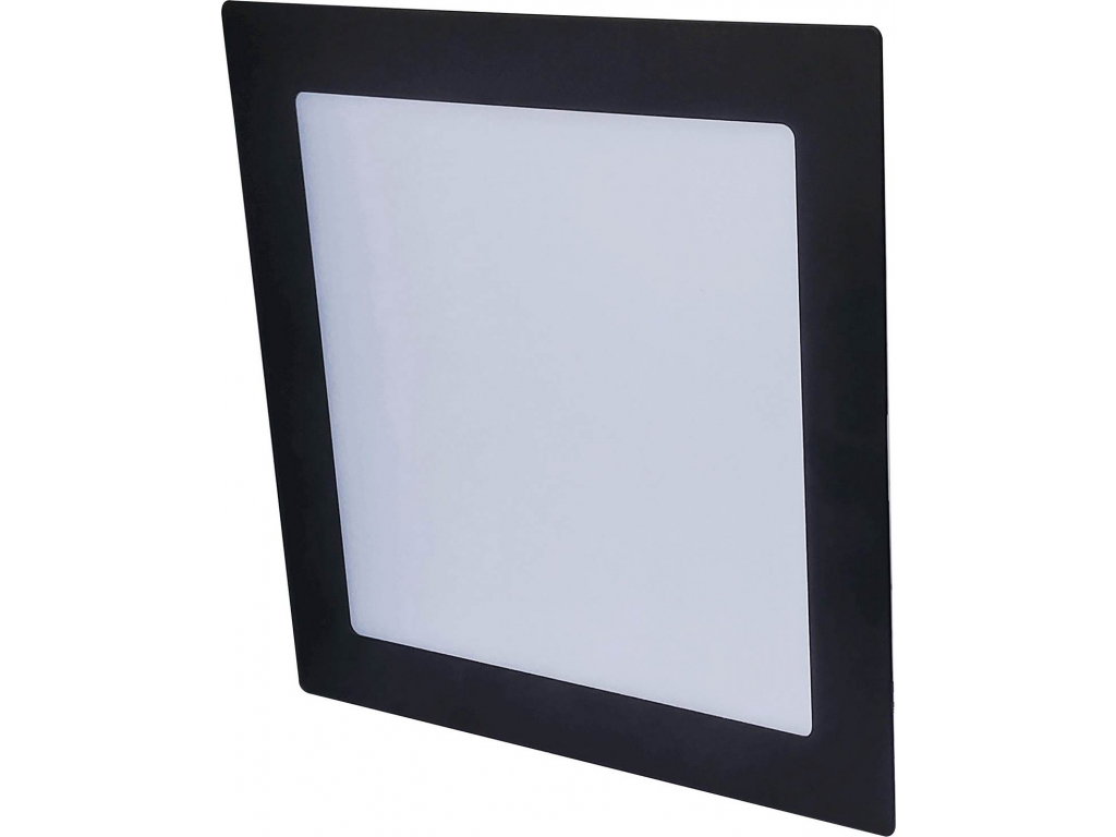 Černé LED vestavné svítidlo 6W Vega-S teplá bílá