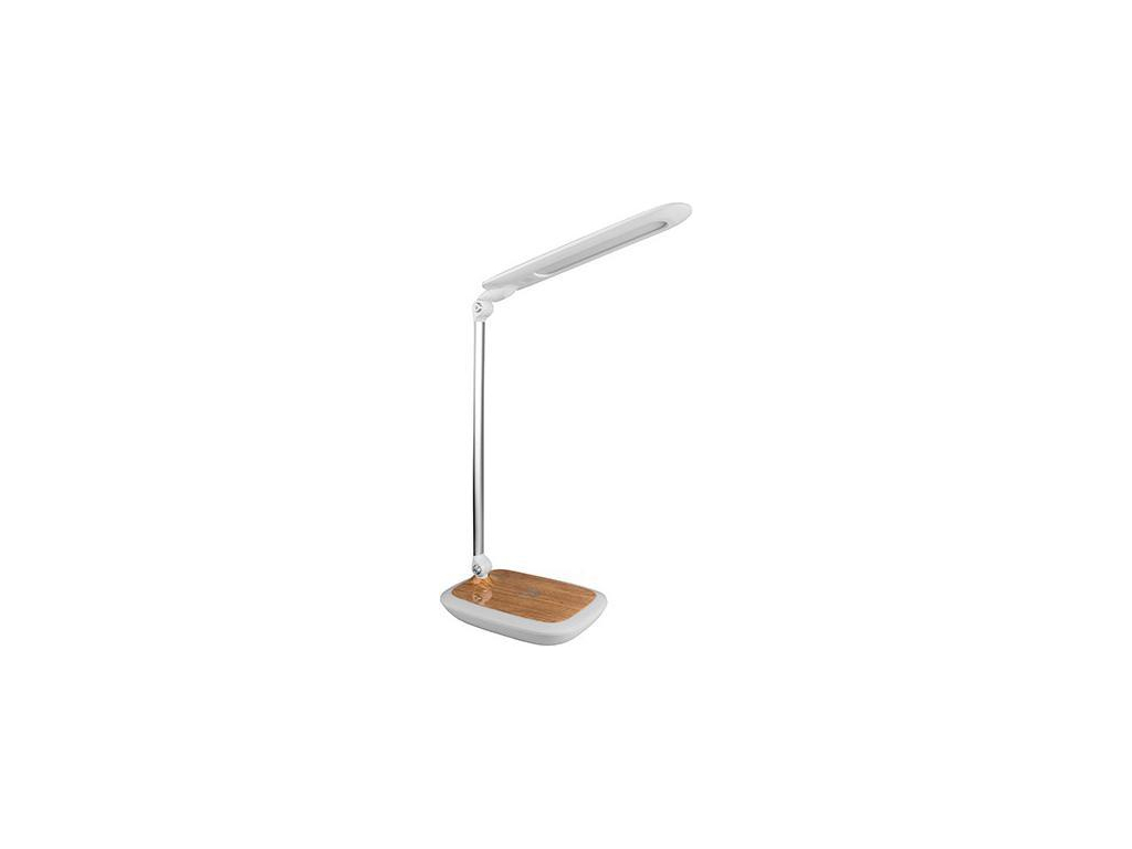 Stmívatelná Bílá LED stolní lampička DIPLOMAT LIGHT 17W s bezdrátovým nabíjením CCT