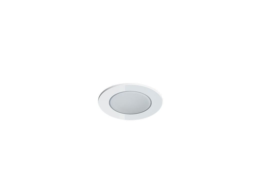 Pevný LED podhled SPOTLIGHT IP65 ROUND bodovka bílá 5W teplá bílá