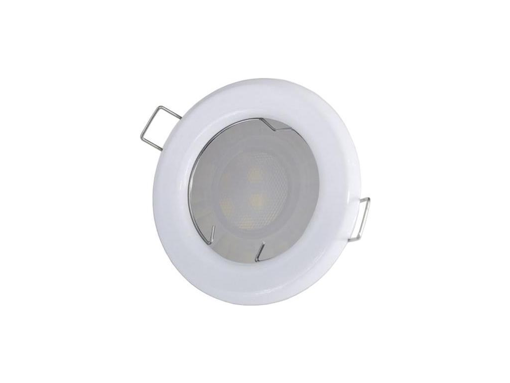 Bílé vestavné podhledové LED svítidlo 3W studená bílá IP20 230V