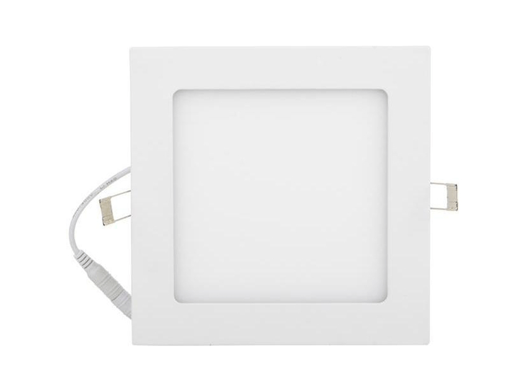 Bílý vestavný LED panel 166 x 166mm 12W denní bílá