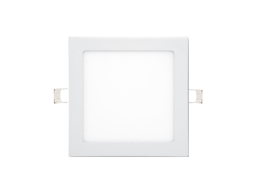Bílý vestavný LED panel 225 x 225mm 18W denní bílá