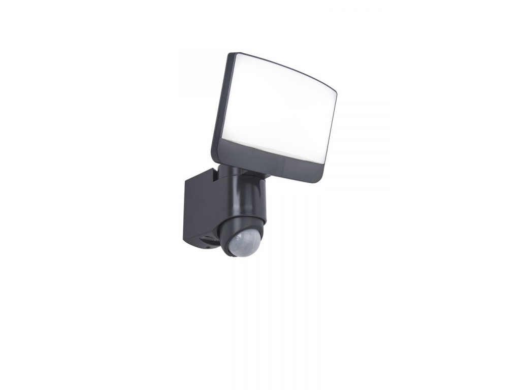Lutec LED venkovní nástěnný reflektor se senzorem Sunshine 1x17W | 1200lm | 5000K | IP44 - s nastavitelnou hlavou