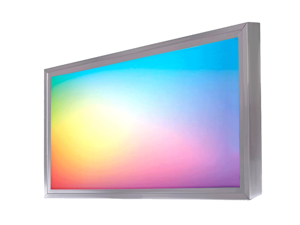 Stmívatelný stříbrný LED panel s rámečkem RGB 300x600 mm 15W