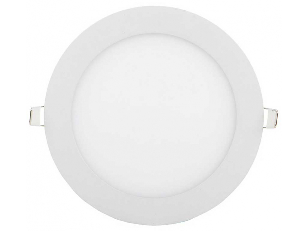Bílý kruhový vestavný LED panel 175mm 12W denní bílá 24V