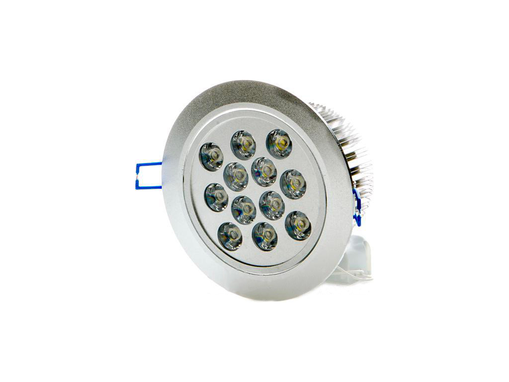 LED vestavné bodove svítidlo 12x 1W teplá bílá