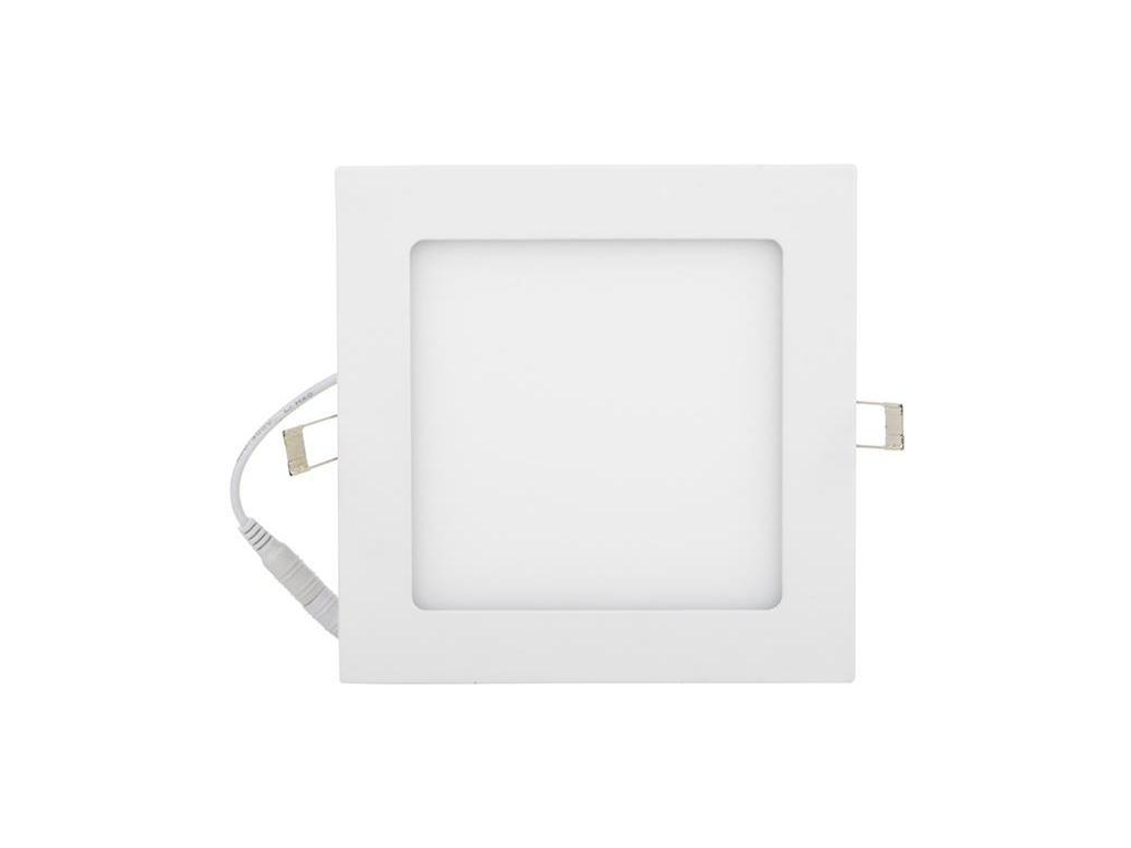 Bílý vestavný LED panel 166x166mm 12W denní bílá