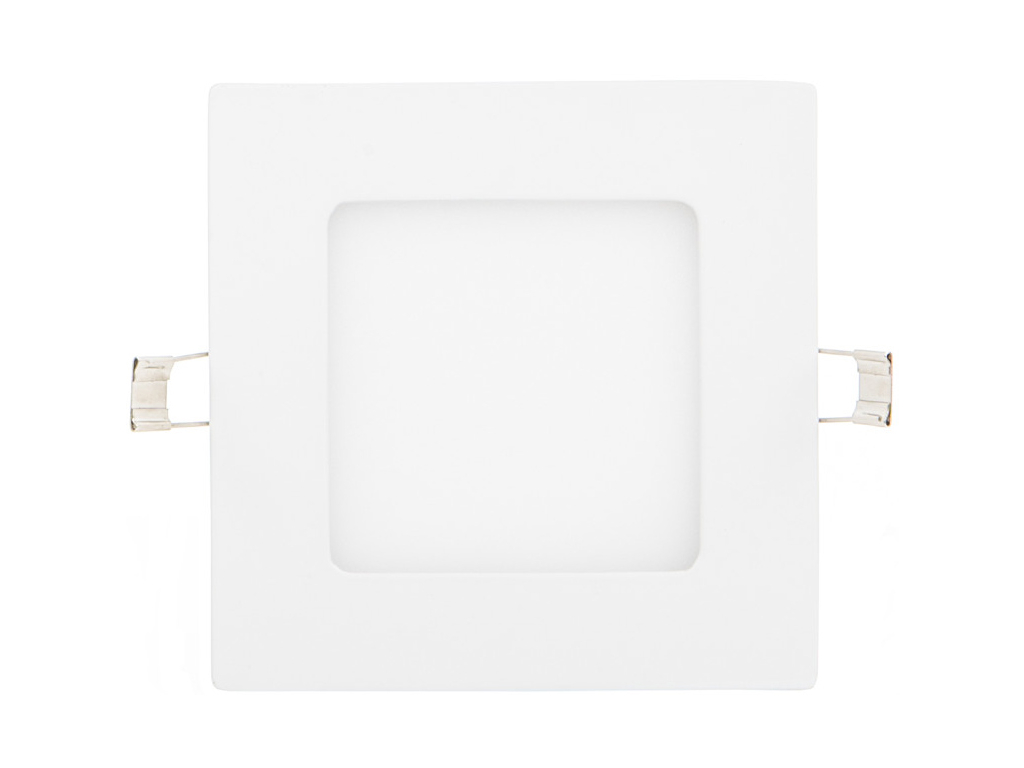 Bílý vestavný LED panel 120x120mm 6W denní bílá
