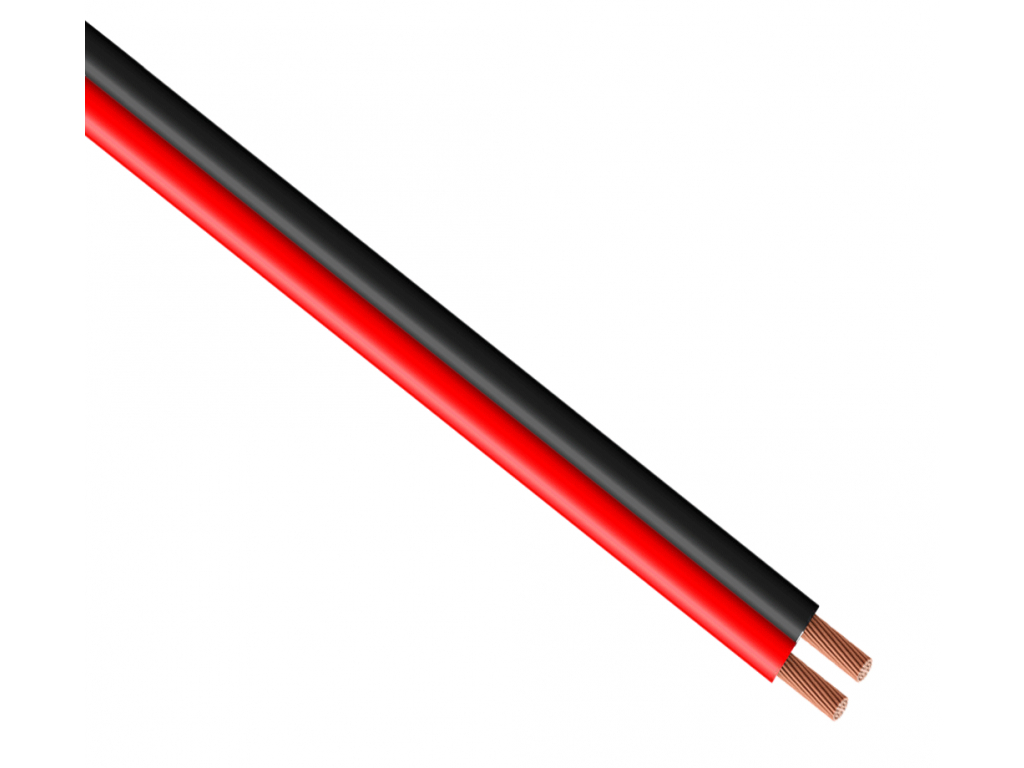 Kabel černý kabel černý 2x0,5