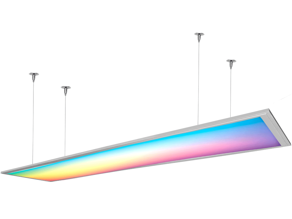 Stmívatelný závěsný LED panel RGB 300x1200 mm 30W