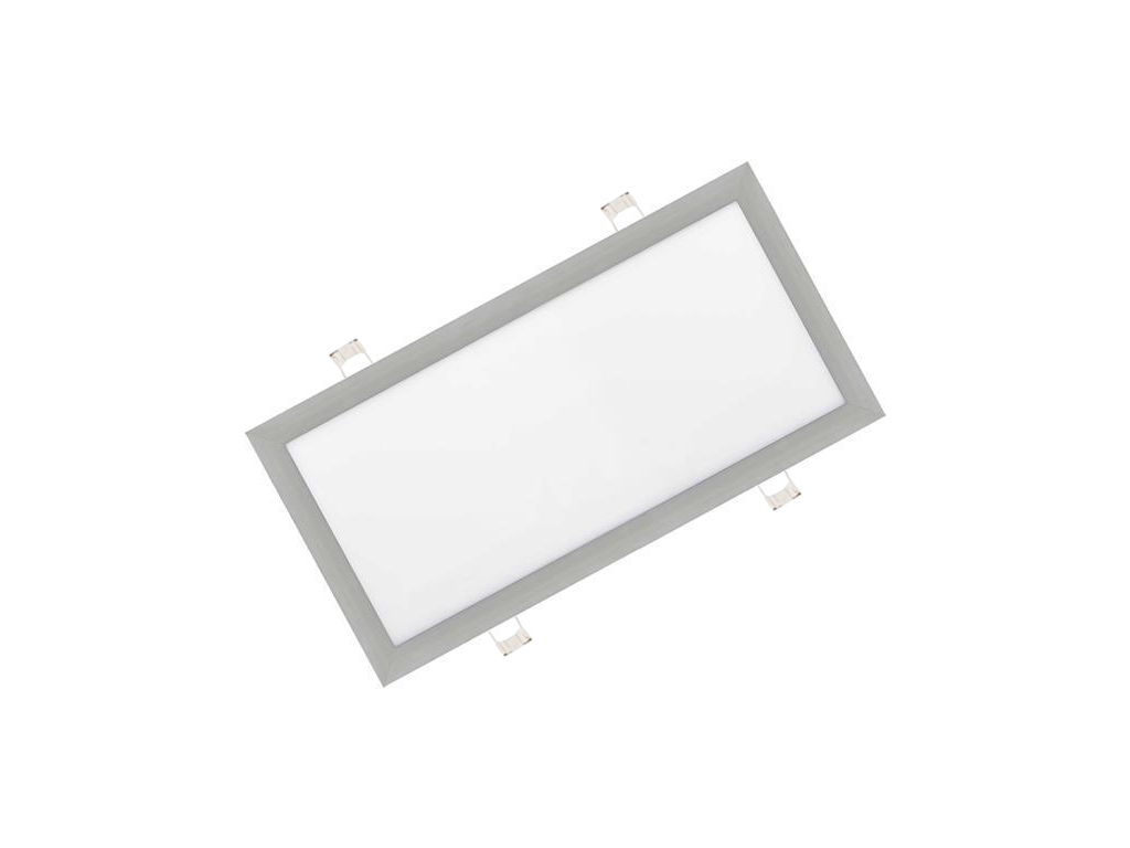 Stmívatelný stříbrný vestavný LED panel 300x600mm 30W teplá bílá