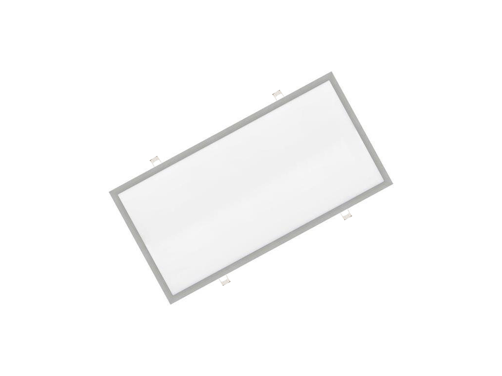 Stmívatelný stříbrný vestavný LED panel 600x1200mm 72W teplá bílá