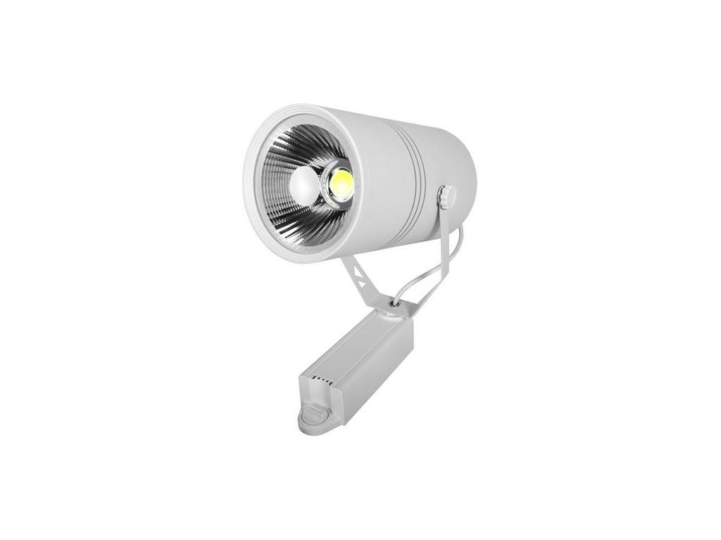 Bílý fázový lištový LED reflektor 30W denní bílá
