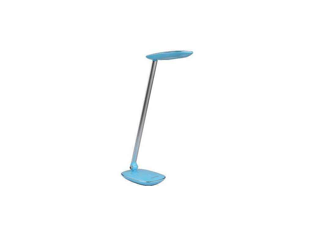 Modrá LED stolní lampička s USB 9W Moana denní bílá