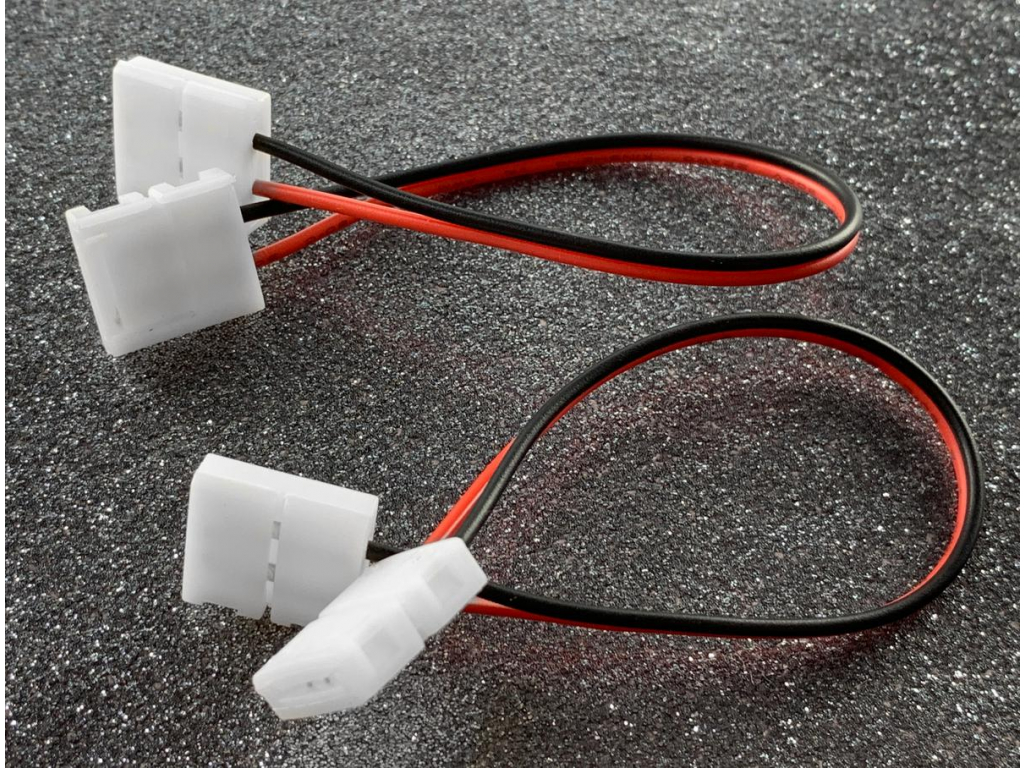 Konektor + kabel + konektor LED pásek 8mm