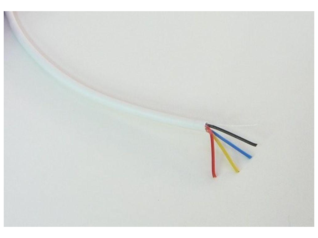 Kabel RGB kulatý 4x0,19