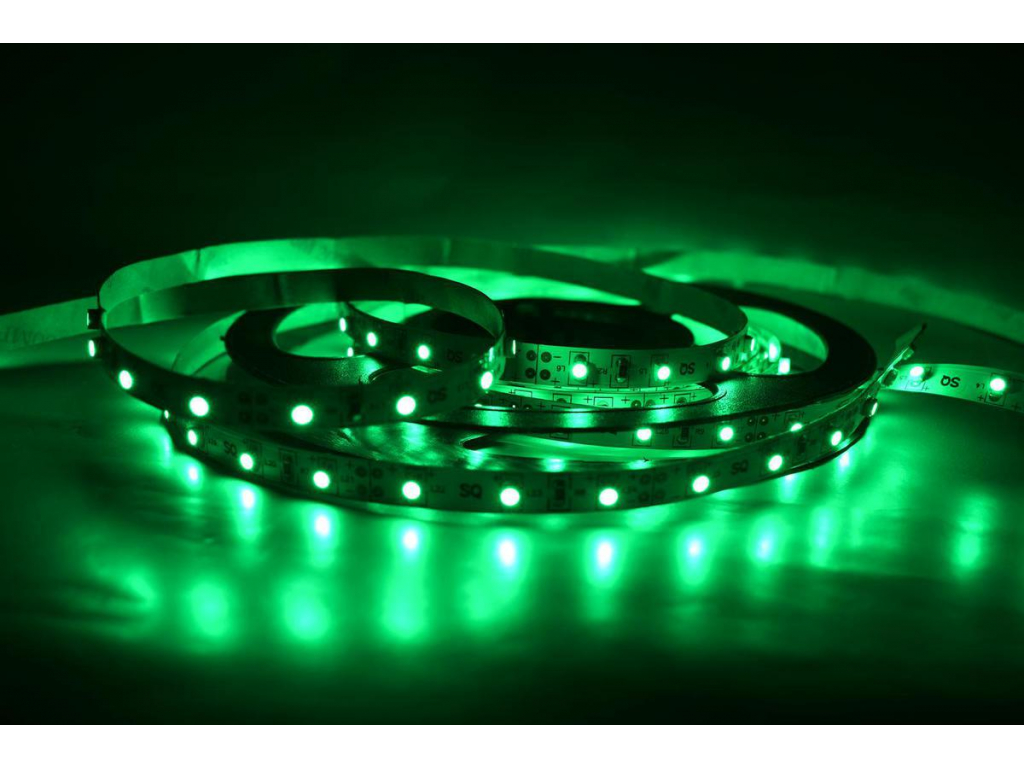 LED pásek 9,6 vnitřní zelená 24V
